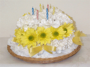 birthday flower cake